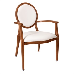 Astoria Wood-Look Metal Seating